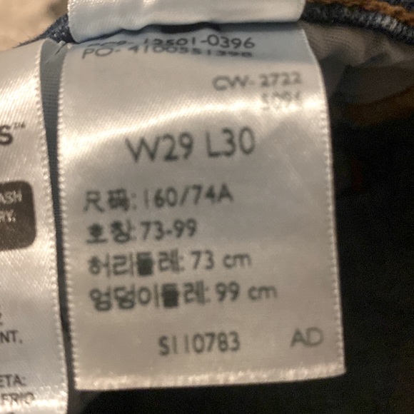 Levi’s 501 •W29 L30• Button Fly •Rib Cage Jean• New/Never Worn - Picture 8 of 8